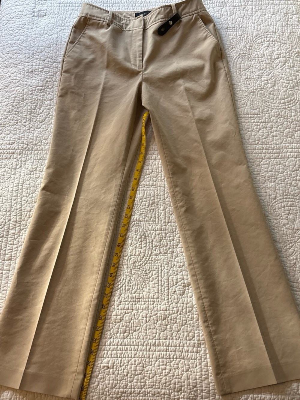 Talbots Men's Khaki Straight-Leg Chinos in Light Tan